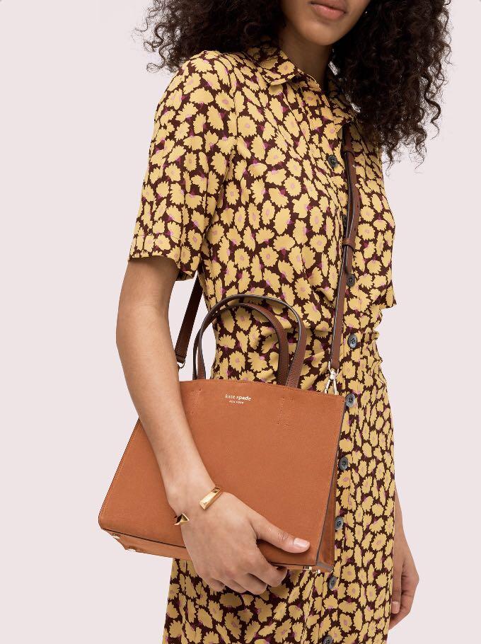 Kate spade sam sales suede medium satchel