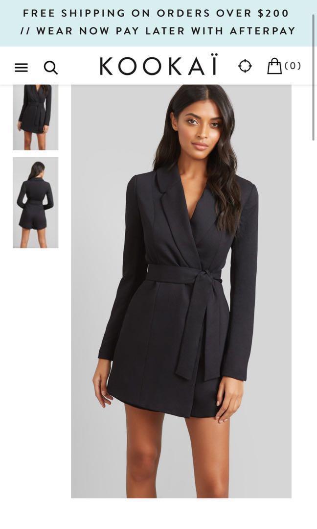 kookai oyster jumpsuit black