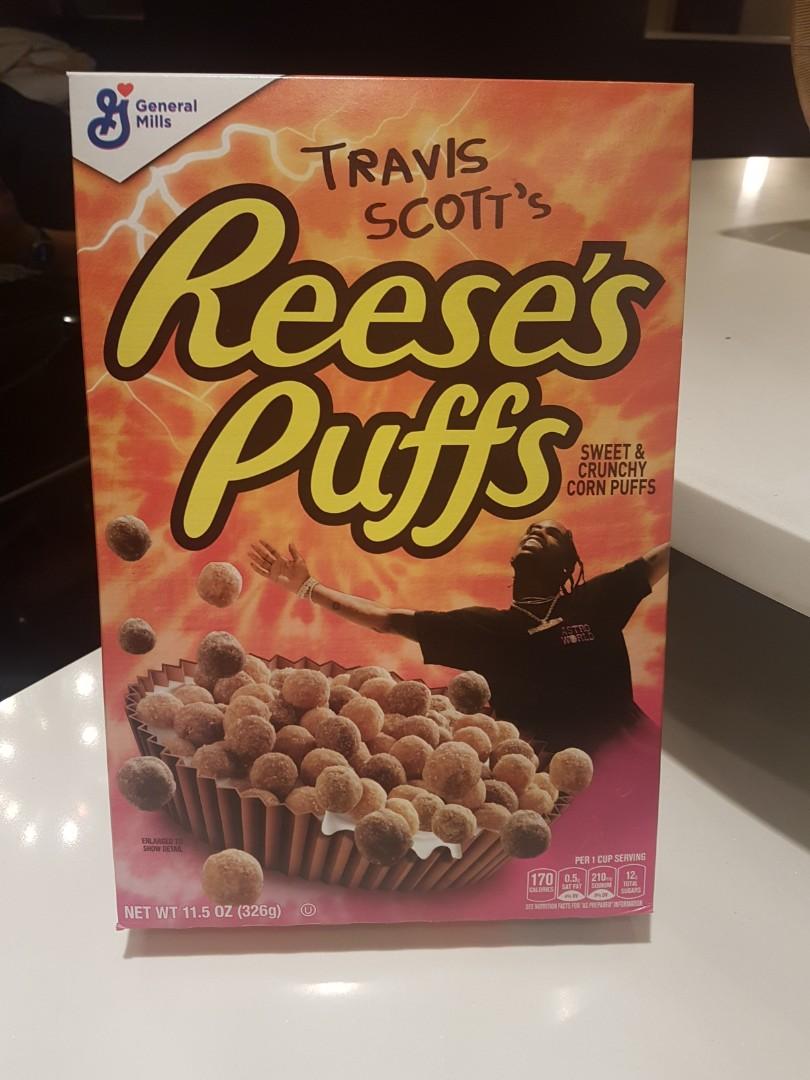 Limited Edition Travis Scott X Reese S Puffs Food Drinks Local Eats On Carousell