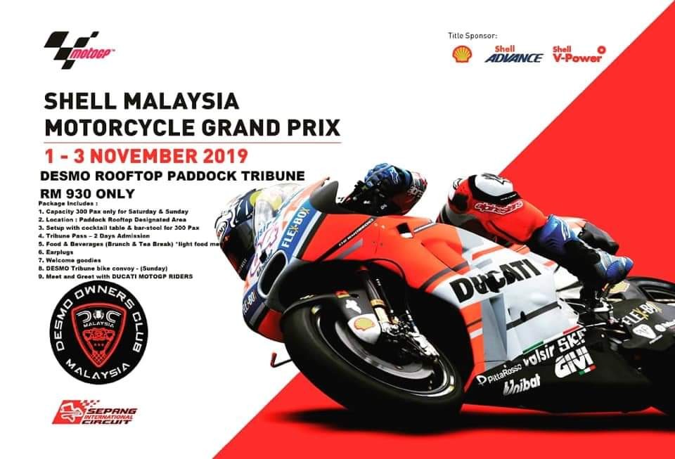 Malaysia Motogp Desmo Paddock Rooftop Tribune, Tickets & Vouchers, Local  Attractions and Transport on Carousell