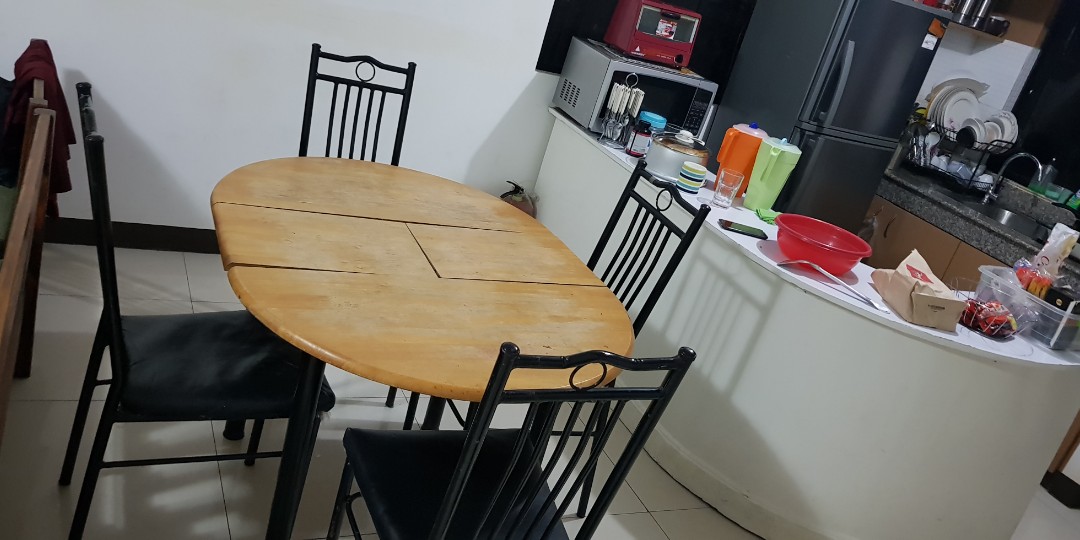 Malaysian wood dining table, Furniture & Home Living, Furniture, Tables