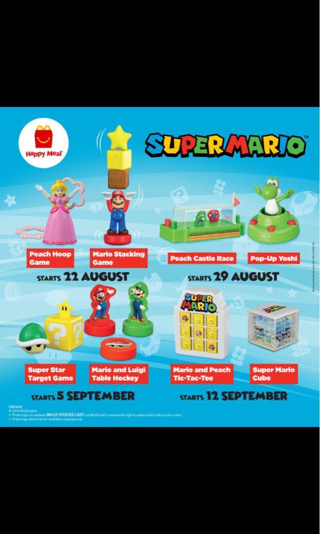 McDonald's Happy Meal Super Mario Toy Set of 8, Hobbies & Toys