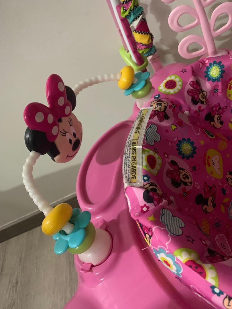 minnie mouse peekaboo activity jumper assembly