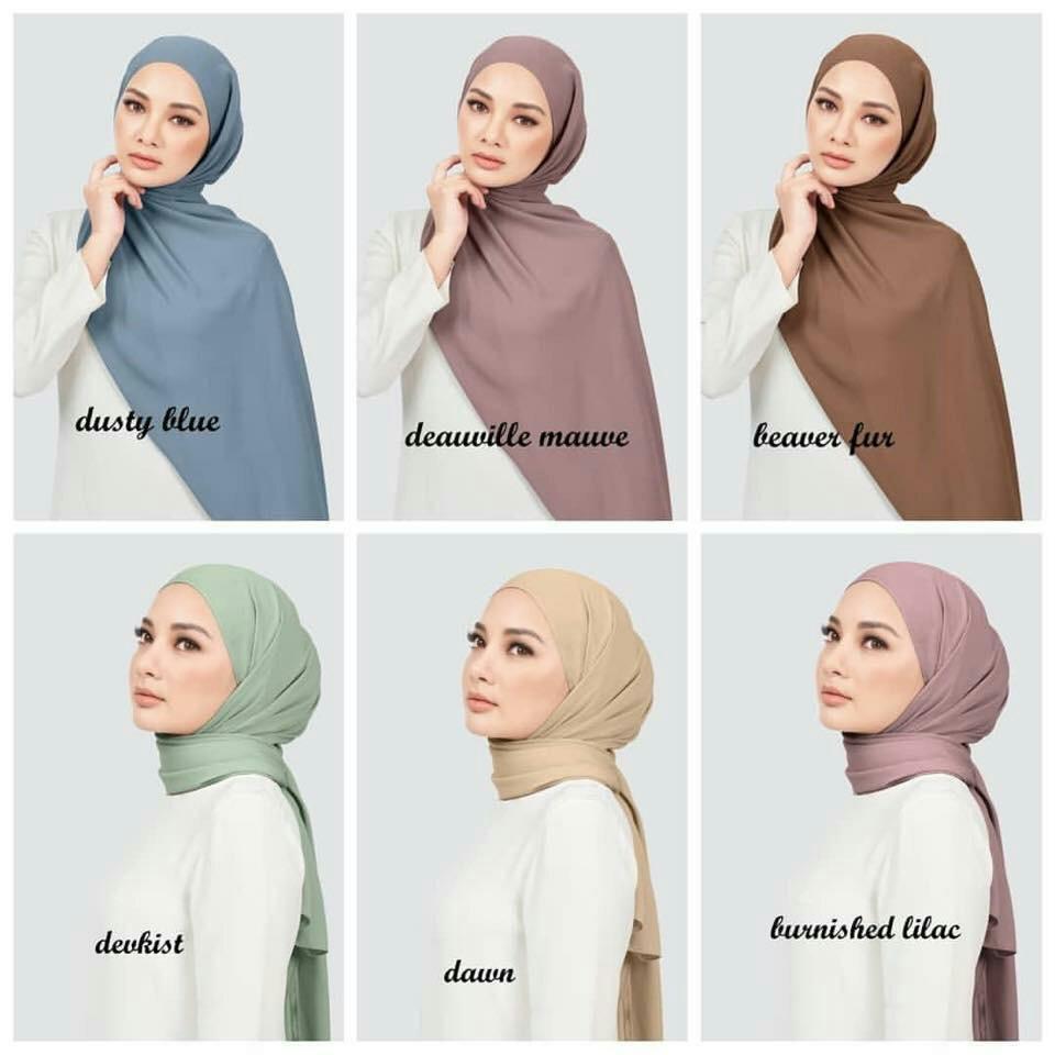Naelofar Yuri Plain Shawl Muslimah Fashion Scarves On Carousell
