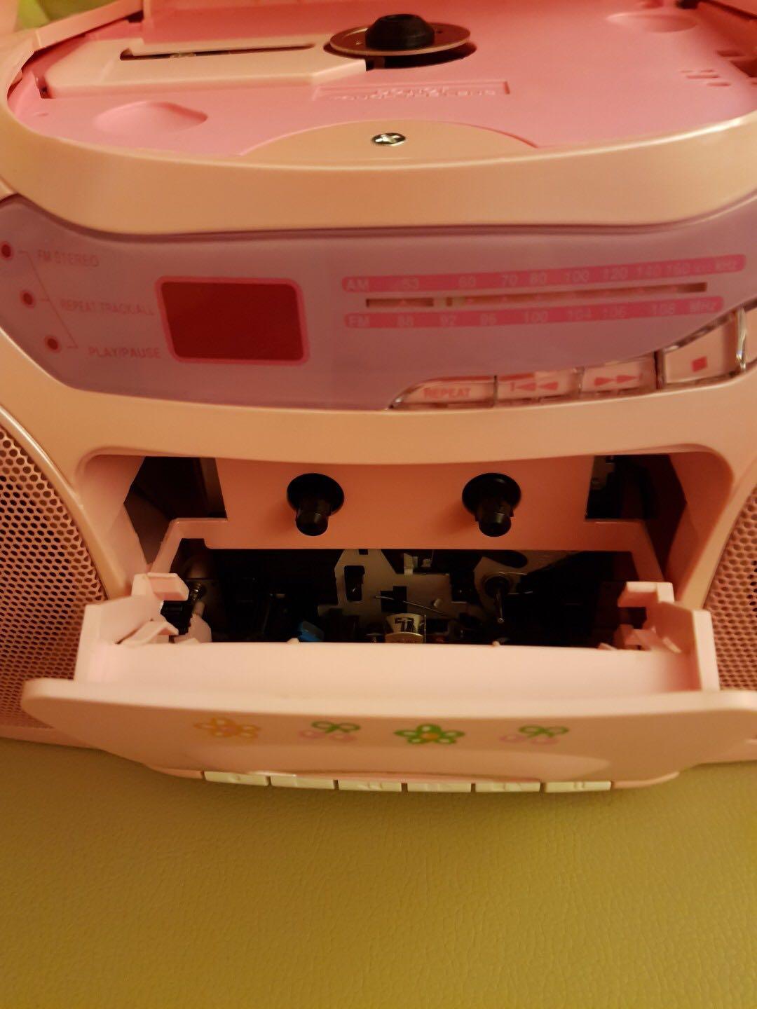 Portable Hello kitty cassette CD player, Audio, Portable Music Players