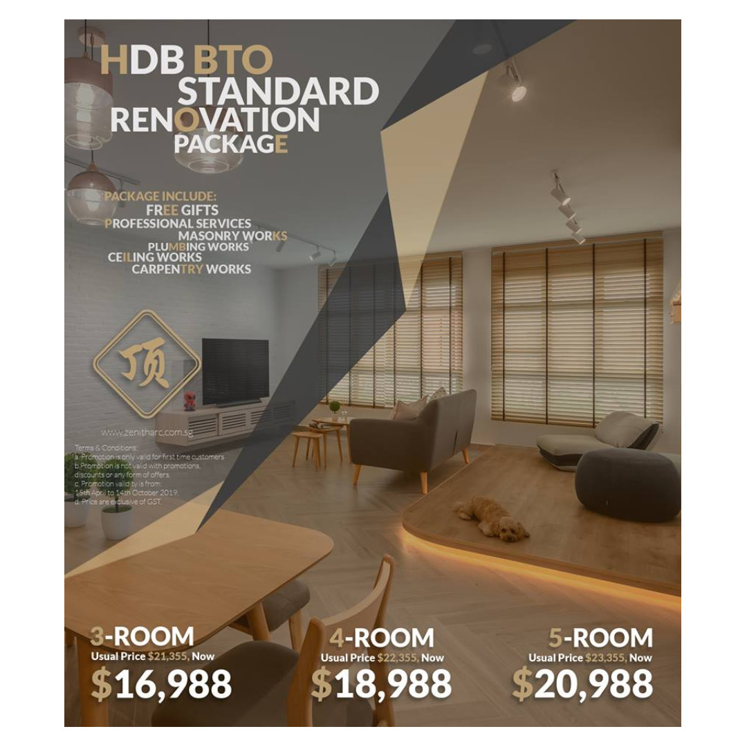 Renovation Interior Design Hdb Bto Standard Promotion Package