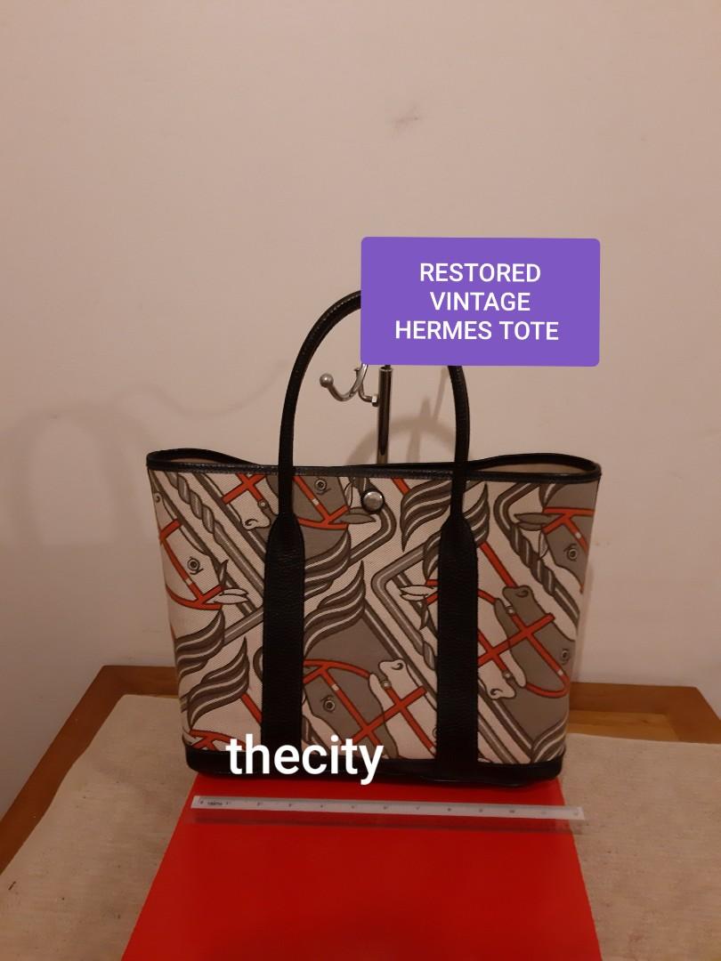 bagfetishperson: Hermes Steeple canvas tote bag