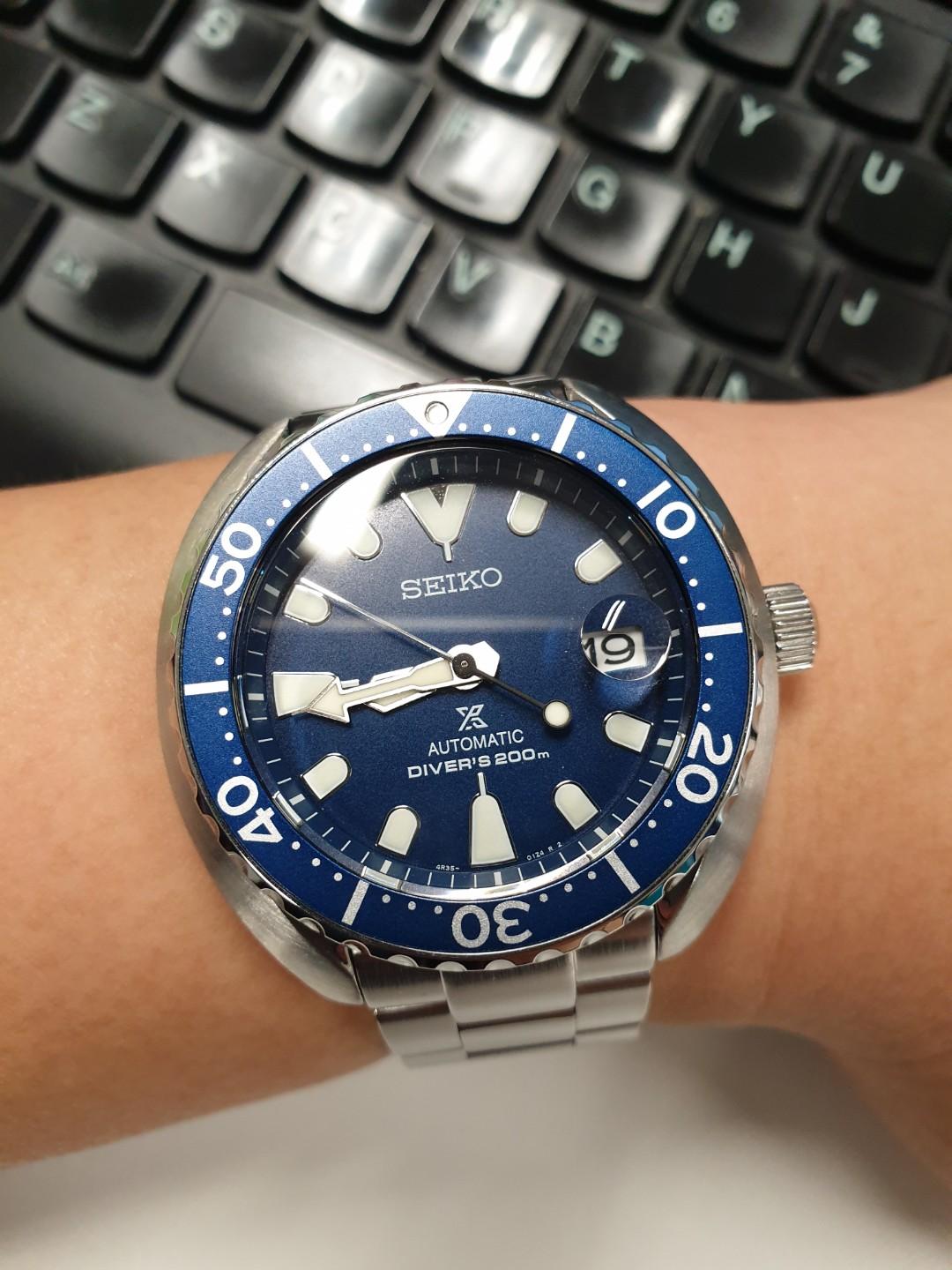Seiko baby turtle blue hotsell