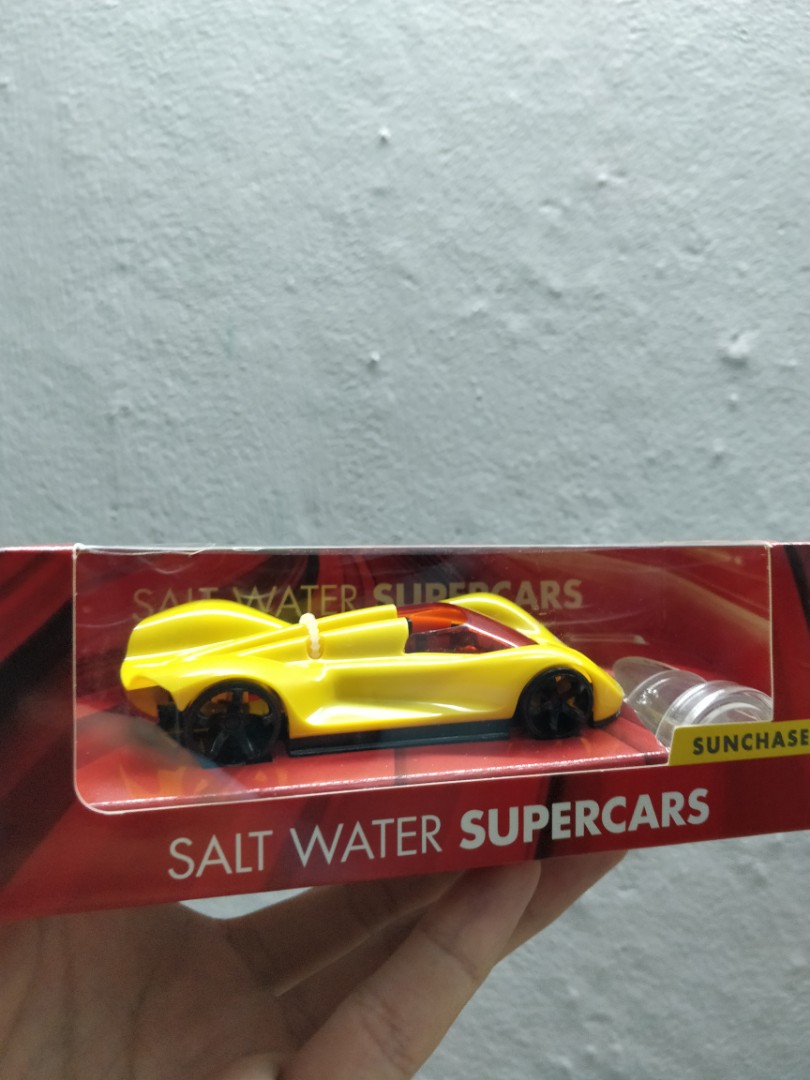 Salt water car toy shell top