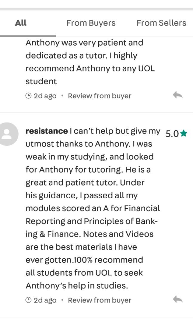SIM UOL VSA notes (Category: Textbooks) located in Singapore. Submitted by thefaithfulobsession (Listing ID 40463500, Image 2). Description: Many students Ace-ed their exams with us, click: 'https://uoltuition-sg.blogspot.com/p/anthonys-uol-notes.html' to see their testimonials. SIM UOL BEST NOTES Kindly swipe the photos for testimonials. These notes has helped many students clear their exams and score the grades they want. I am a First Class Hon