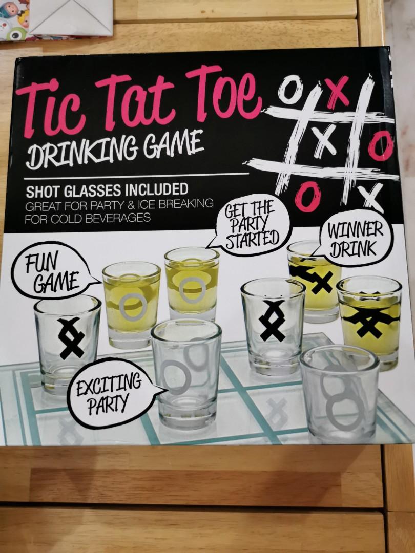 Tic Tac Toe Shot Glass Set Rules Glass Designs