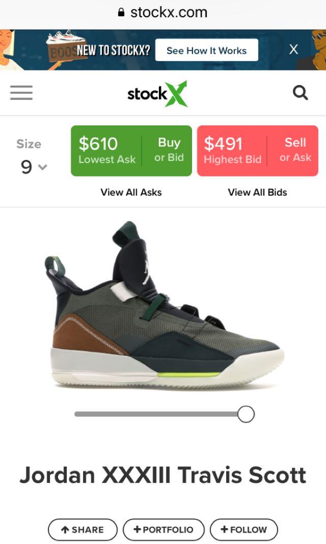 Travis Scott 33 Men s Fashion Footwear Sneakers on Carousell