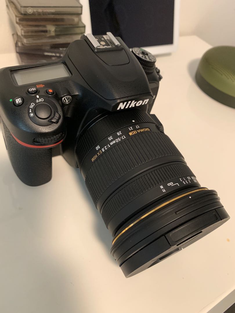 Used Nikon D7500 with Sigma 17-50 2.8 (set), Photography, Cameras 