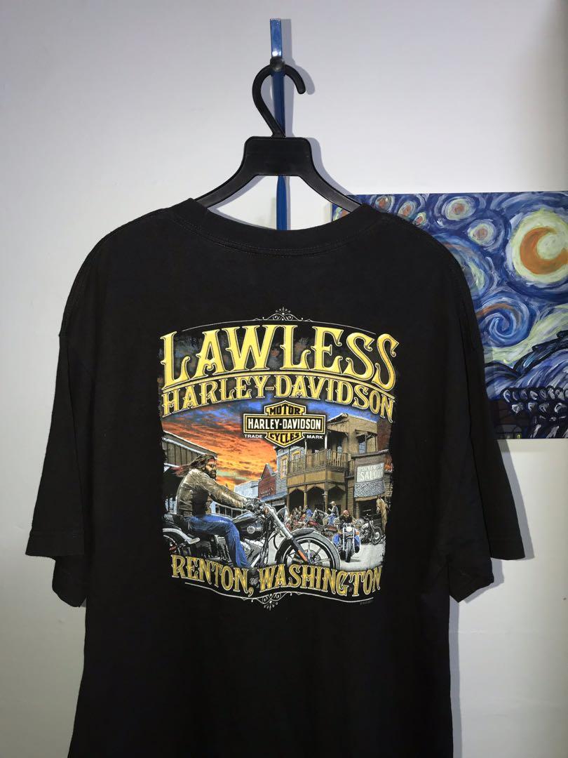 Vintage Harley Davidson Tee Men S Fashion Clothes Tops On Carousell