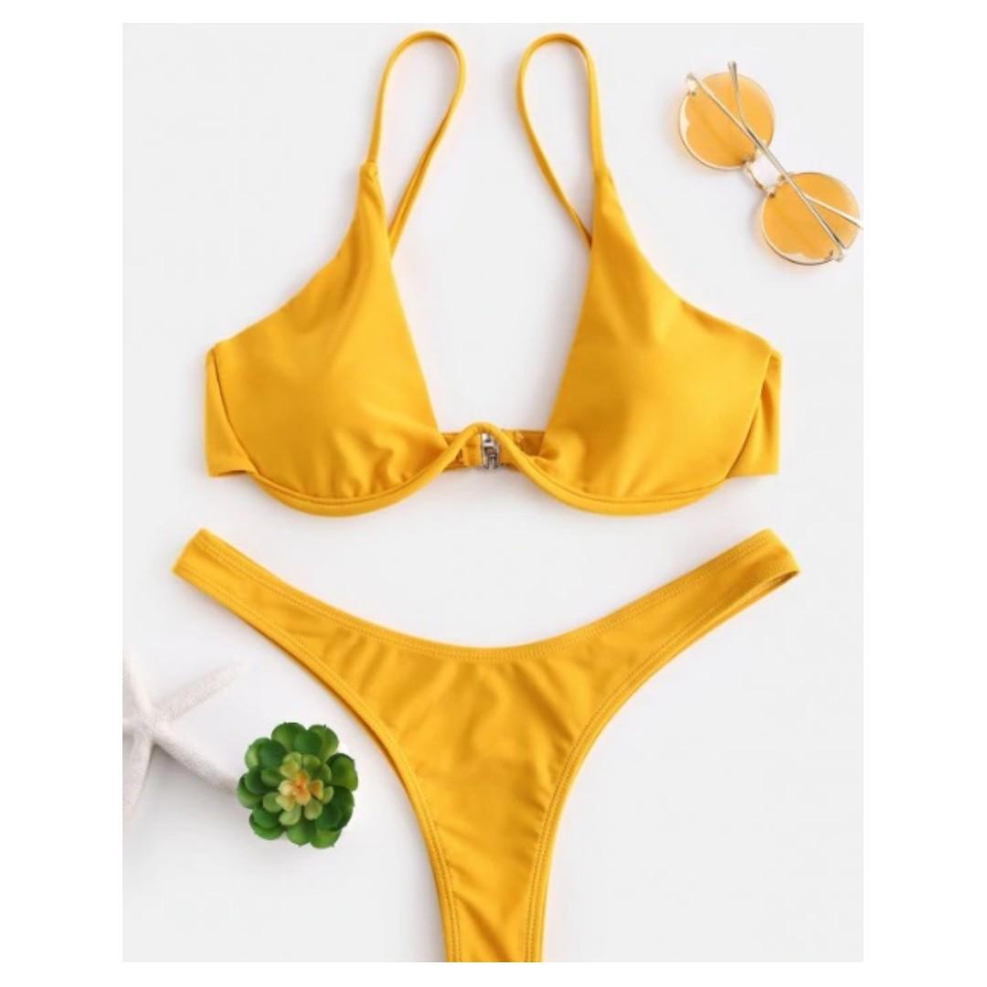 push up plunge bikini