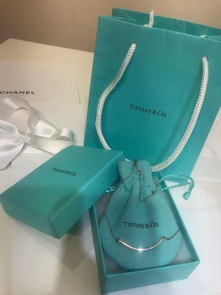 Tiffany&co 純銀微笑項鍊（保留 預付訂金1000）