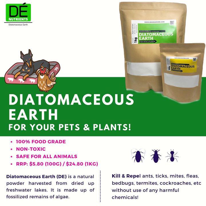 100 Food Grade Diatomaceous Earth, Pet Supplies, For Dogs, Health
