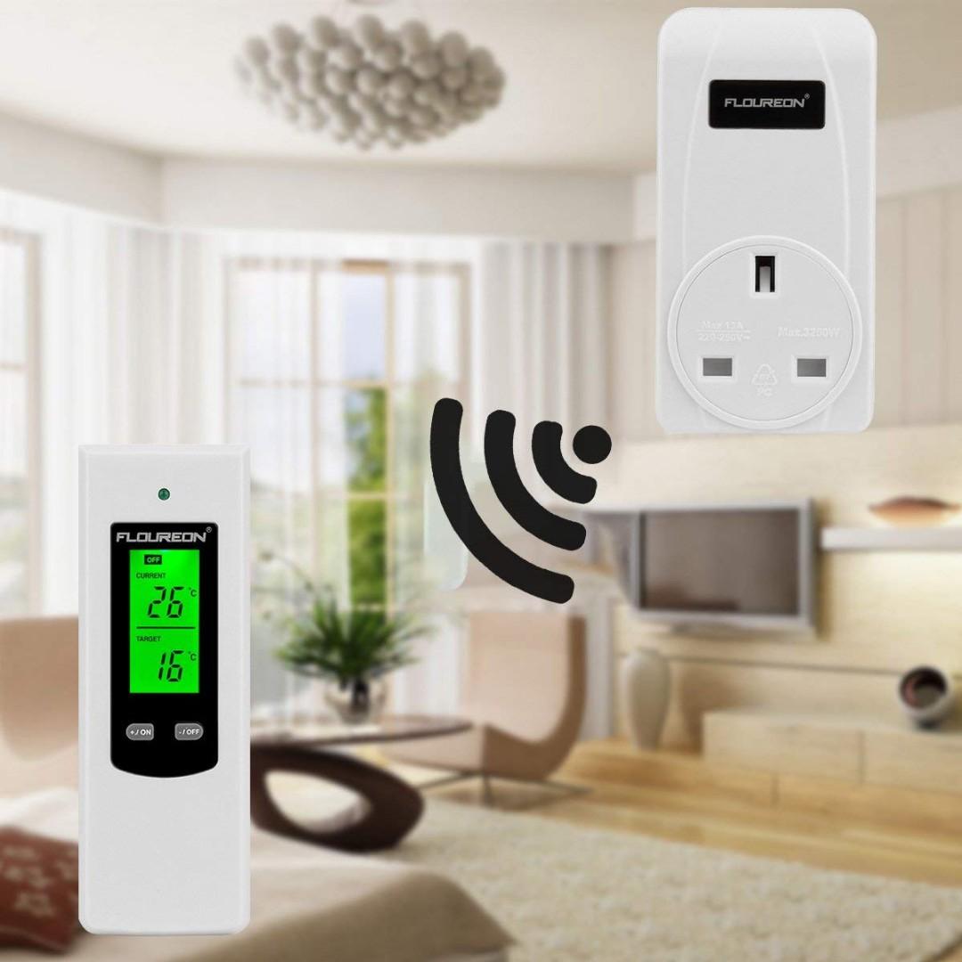 Floureon 3 Gang 1 Way Wireless RF Remote Control Light Switch