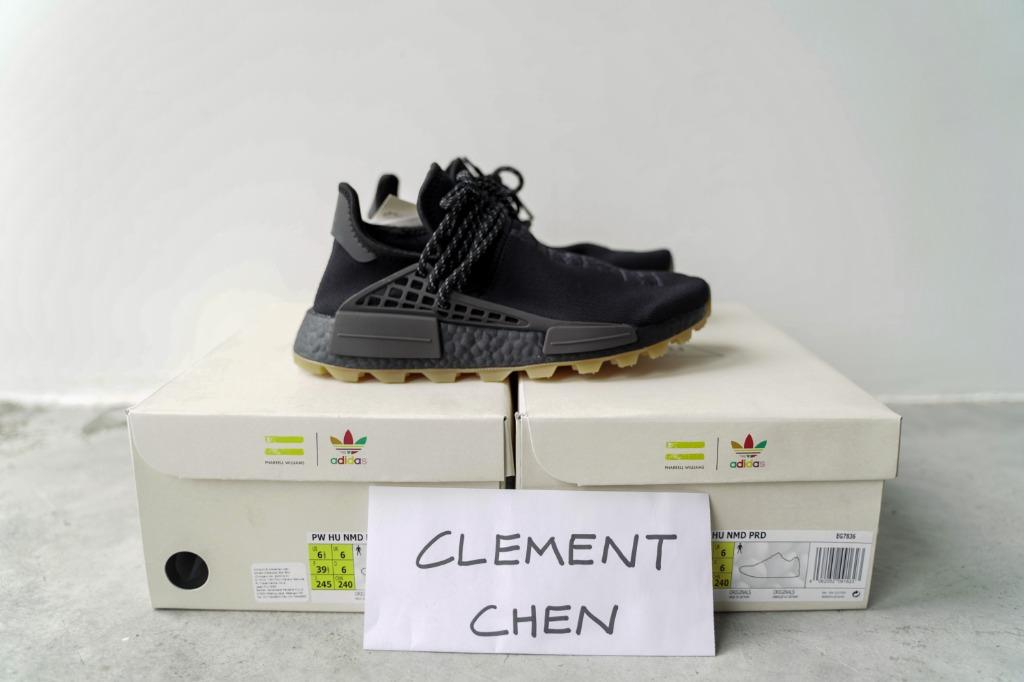 Adidas nmd hu trail pharrell hot sale now is her time black