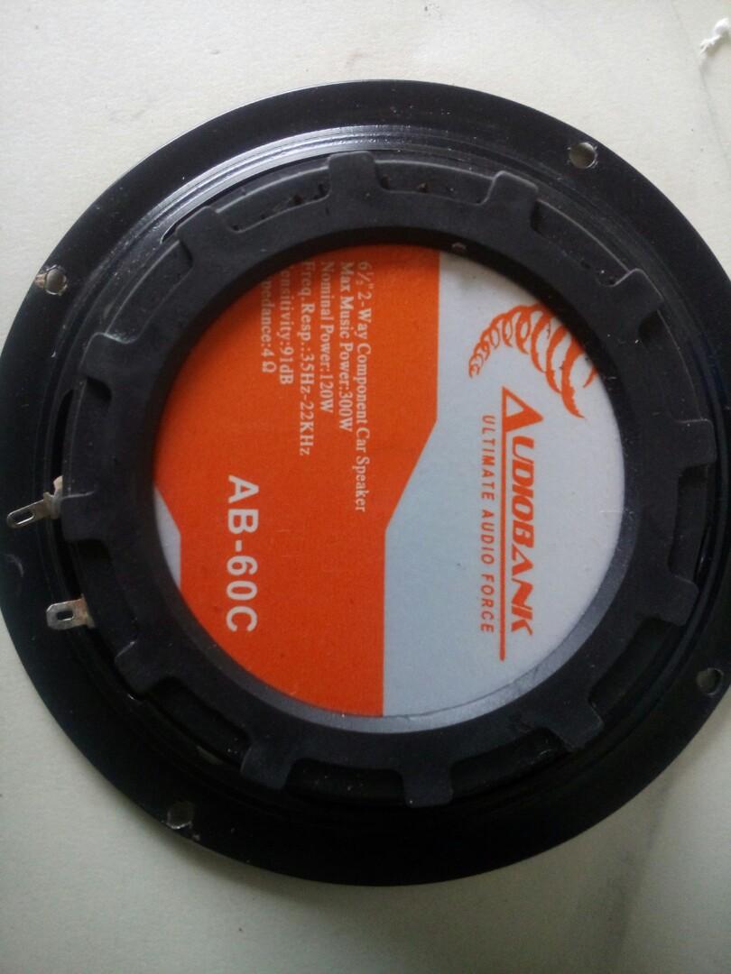 AudioBank USA original 6inch speaker ..crossover and tweeter, Auto