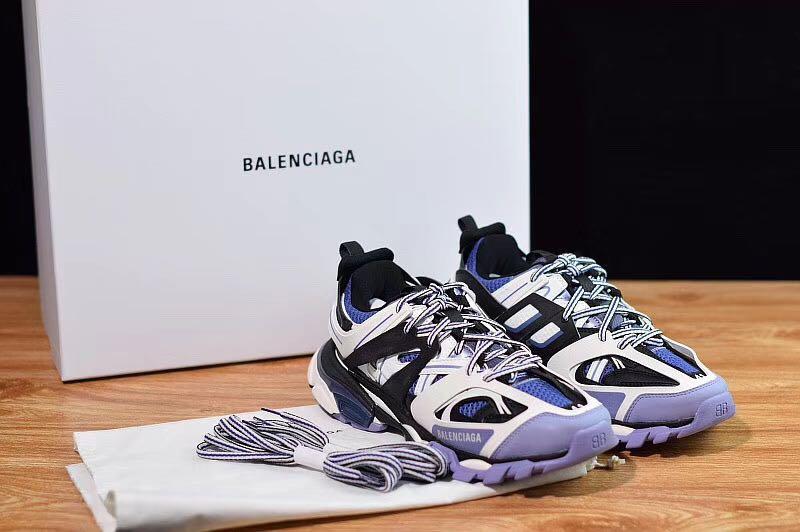 Balenciaga 'track' Caged Patchwork Sneakers in Black for