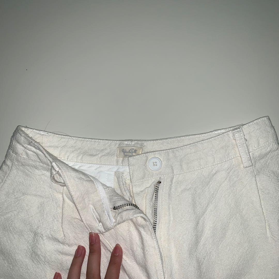 BRANDY MELVILLE white amelia pants, Women's Fashion, Bottoms, Other
