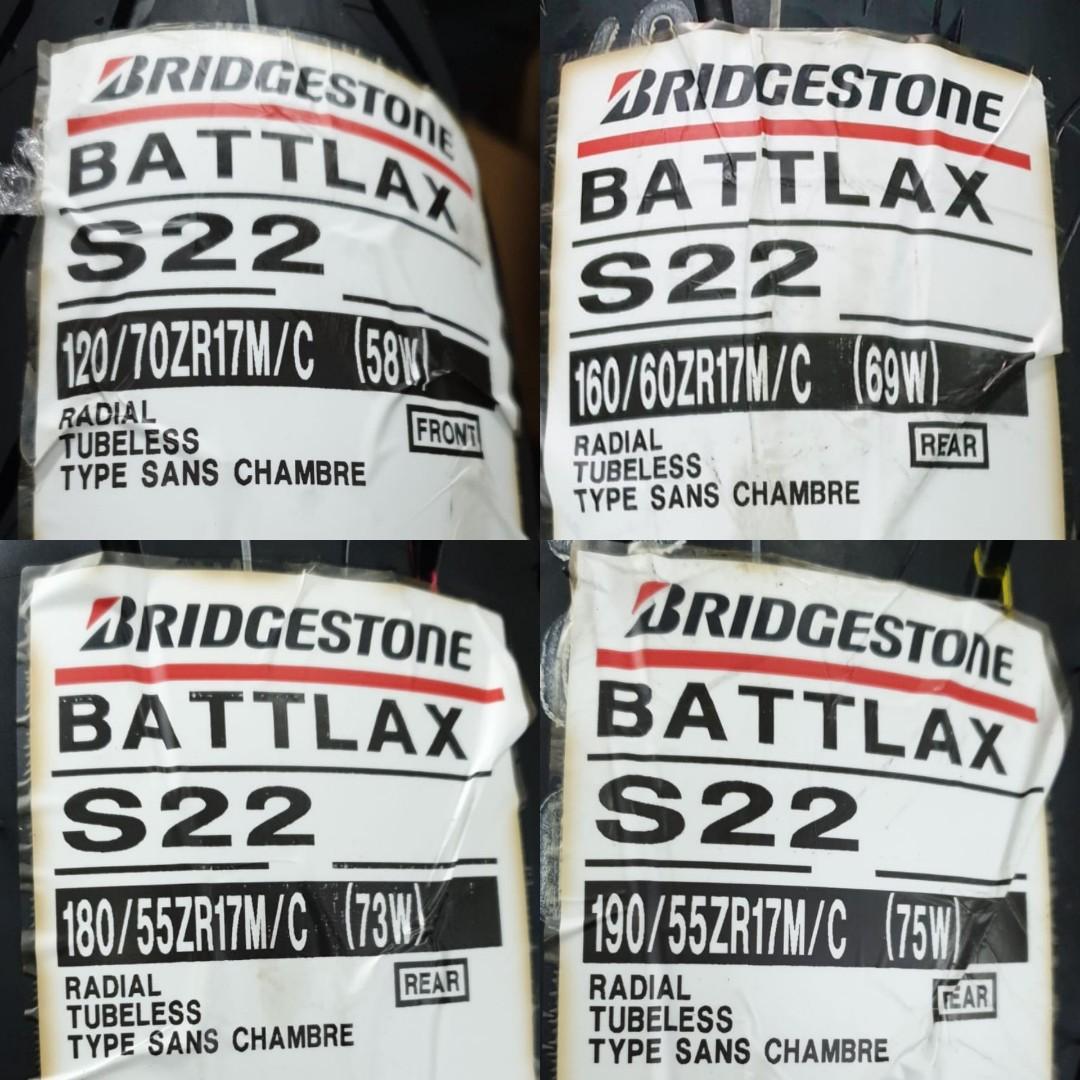 Bridgestone Battlax S22 Series Tyres Motorcycles Motorcycle Accessories On Carousell Bridgestone Battlax S22 Series Tyres Motorcycles Motorcycle Accessories On Carousell