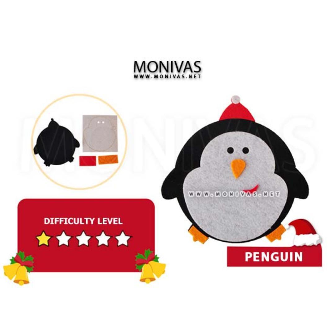Diy Penguin Christmas Coasters Unique Home Decorations Handmade