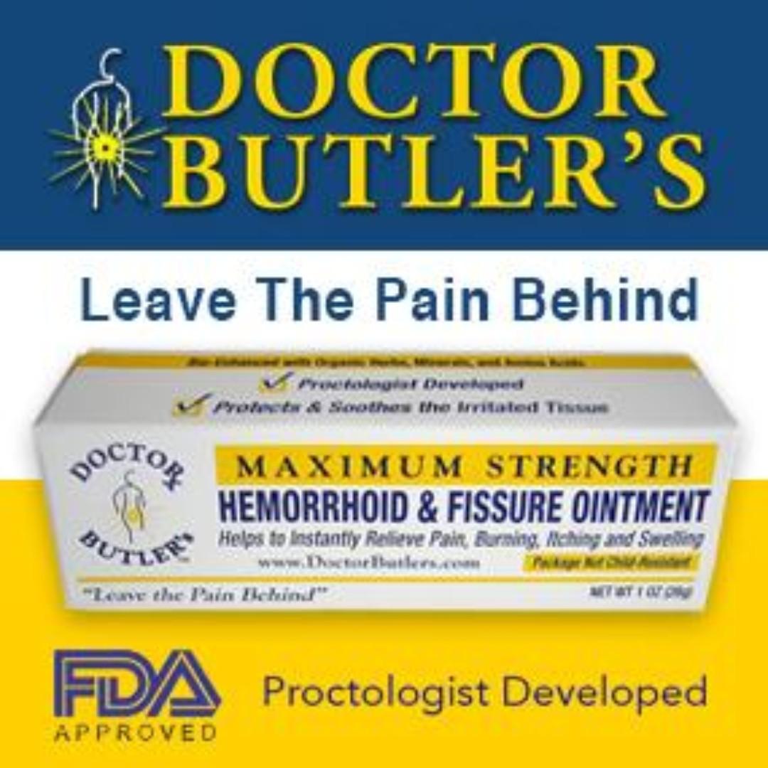 Doctor Butler's Hemorrhoid and Fissure Ointment. Rapid Relief from
