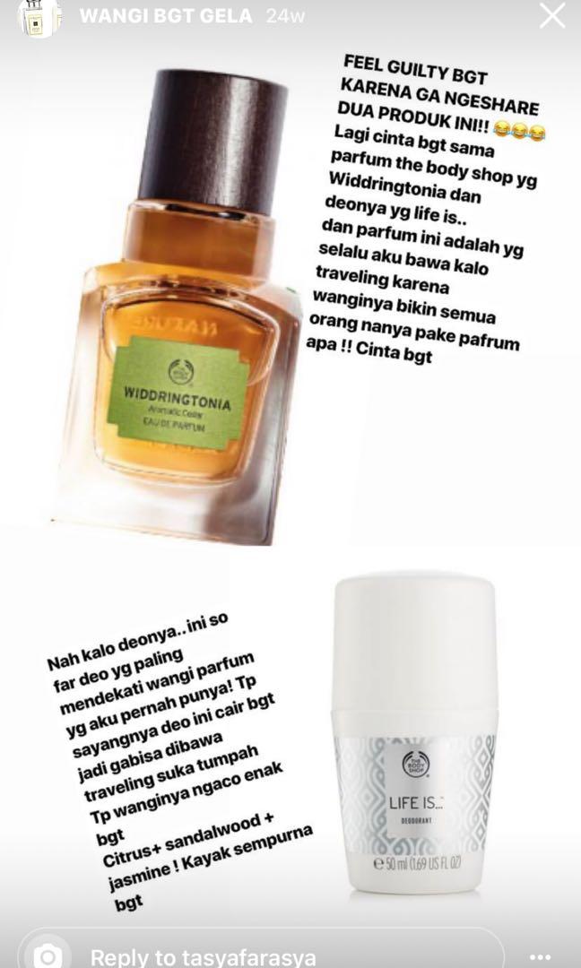 Parfum body shop online tasya farasya