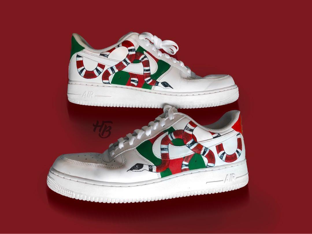 gucci custom nike air force 1