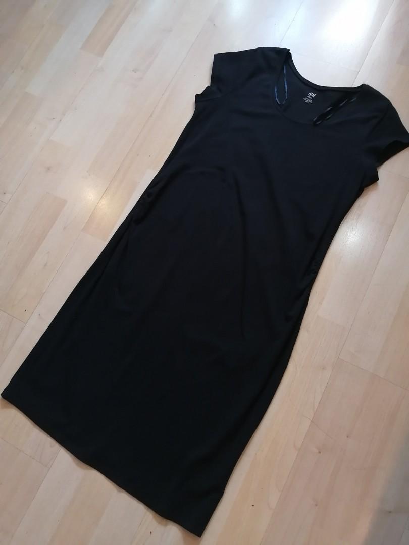 H M Mama Black Maternity Dress Babies Kids Maternity On Carousell