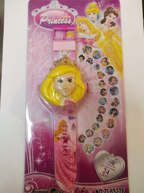 Jam Tangan Proyeksi Kepala Besar Motif Princess Toys Collectibles Mainan Di Carousell