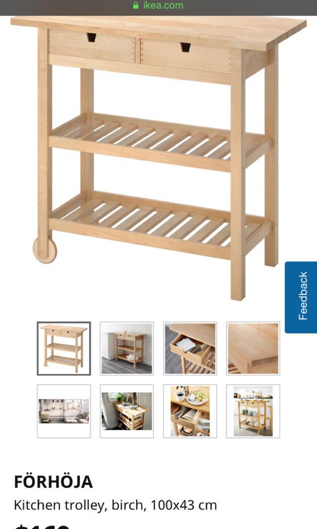 Kitchen Rack Ikea Forhaja Furniture Shelves Drawers On Carousell
