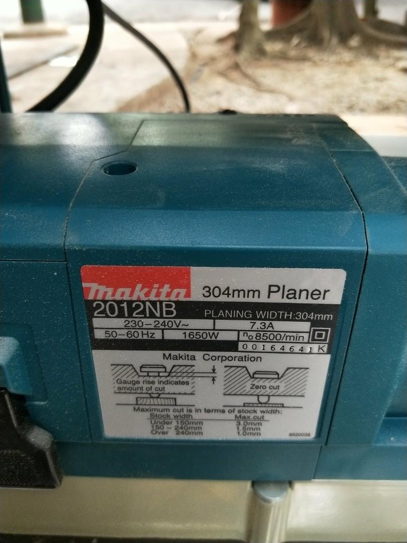 Makita 304mm 12 Power Planer 1650w 2012nb Design Craft