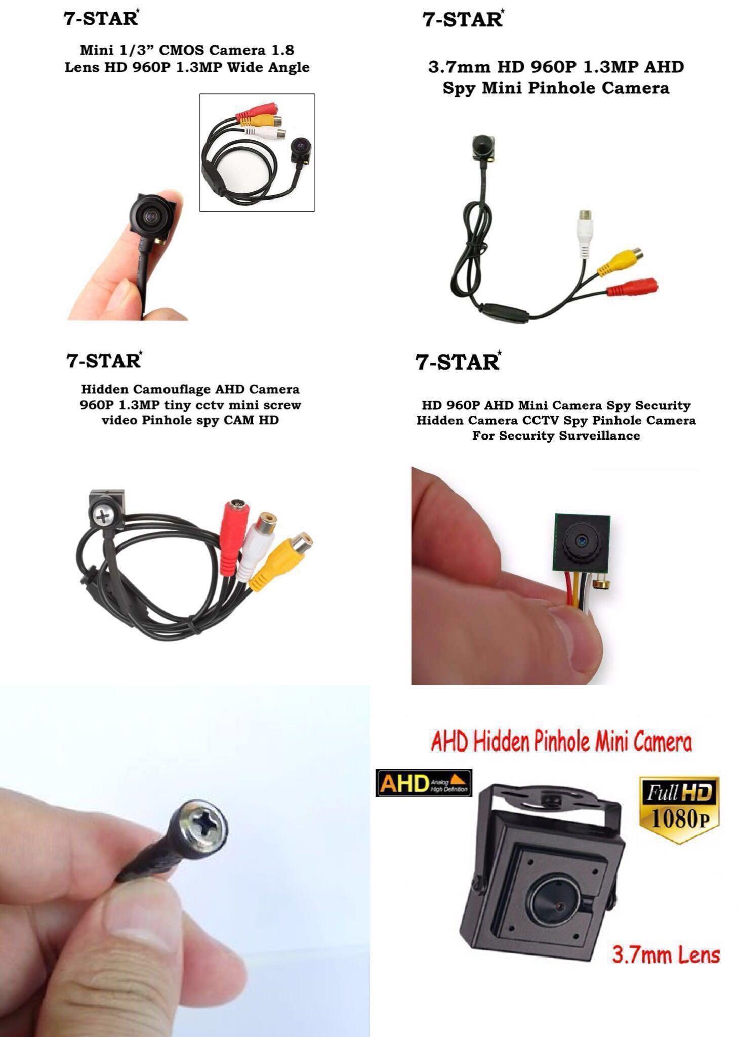 DIY Spy Hidden pinhole camera Wired waterproof cam mini Security Cam CCTV Color 