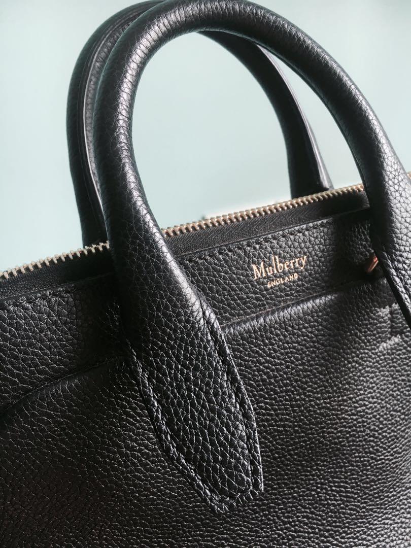 mulberry black pouch