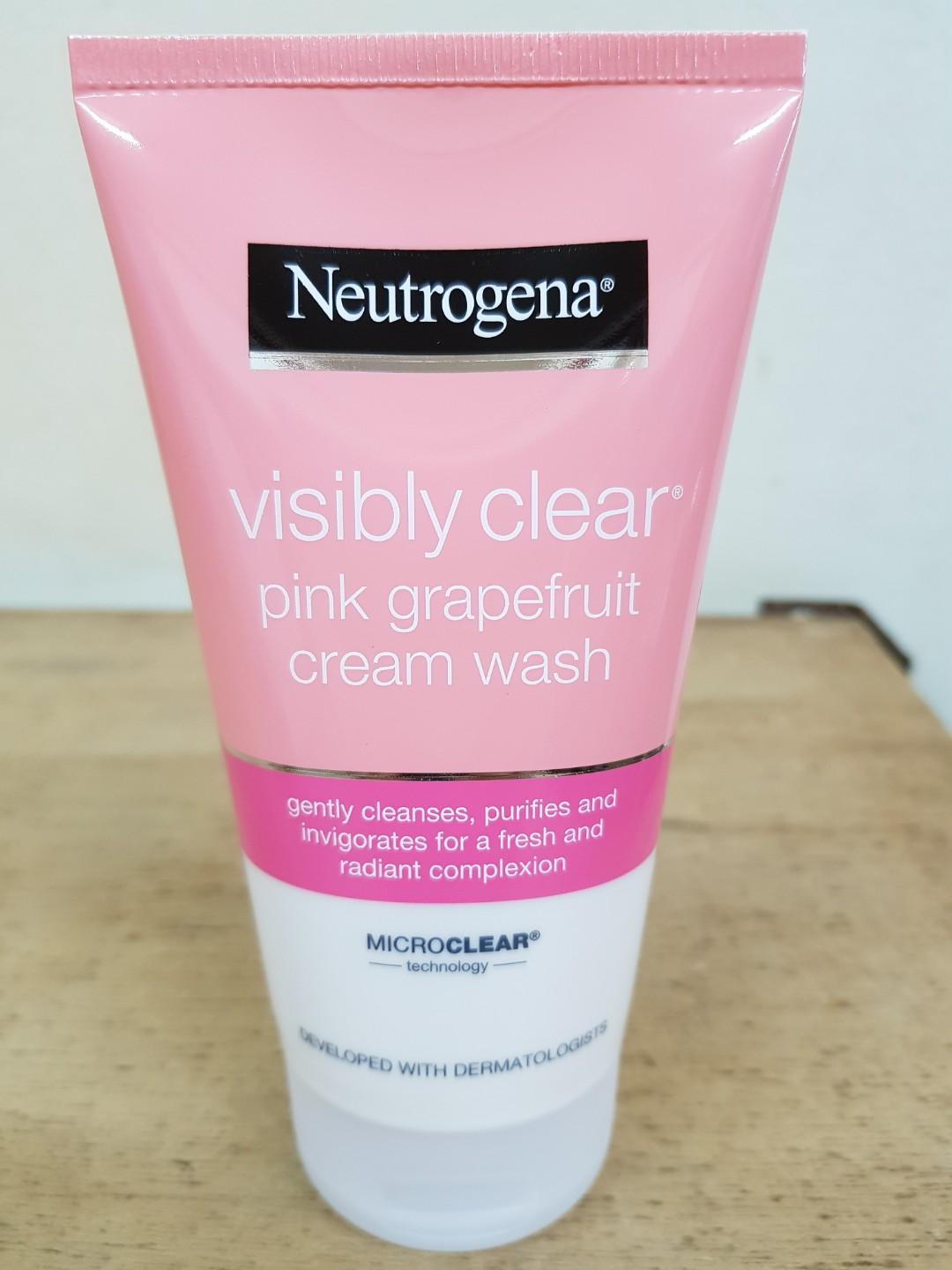 neutrogena pink grapefruit cream face wash