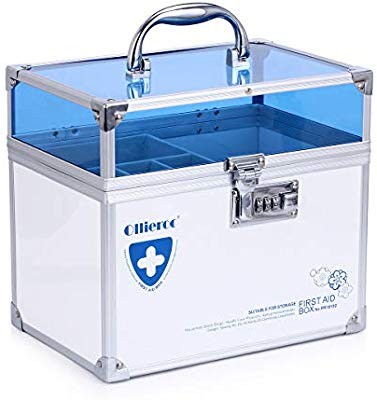 Ollieroo Combination Lock Box For Medication Child Proof First Aid