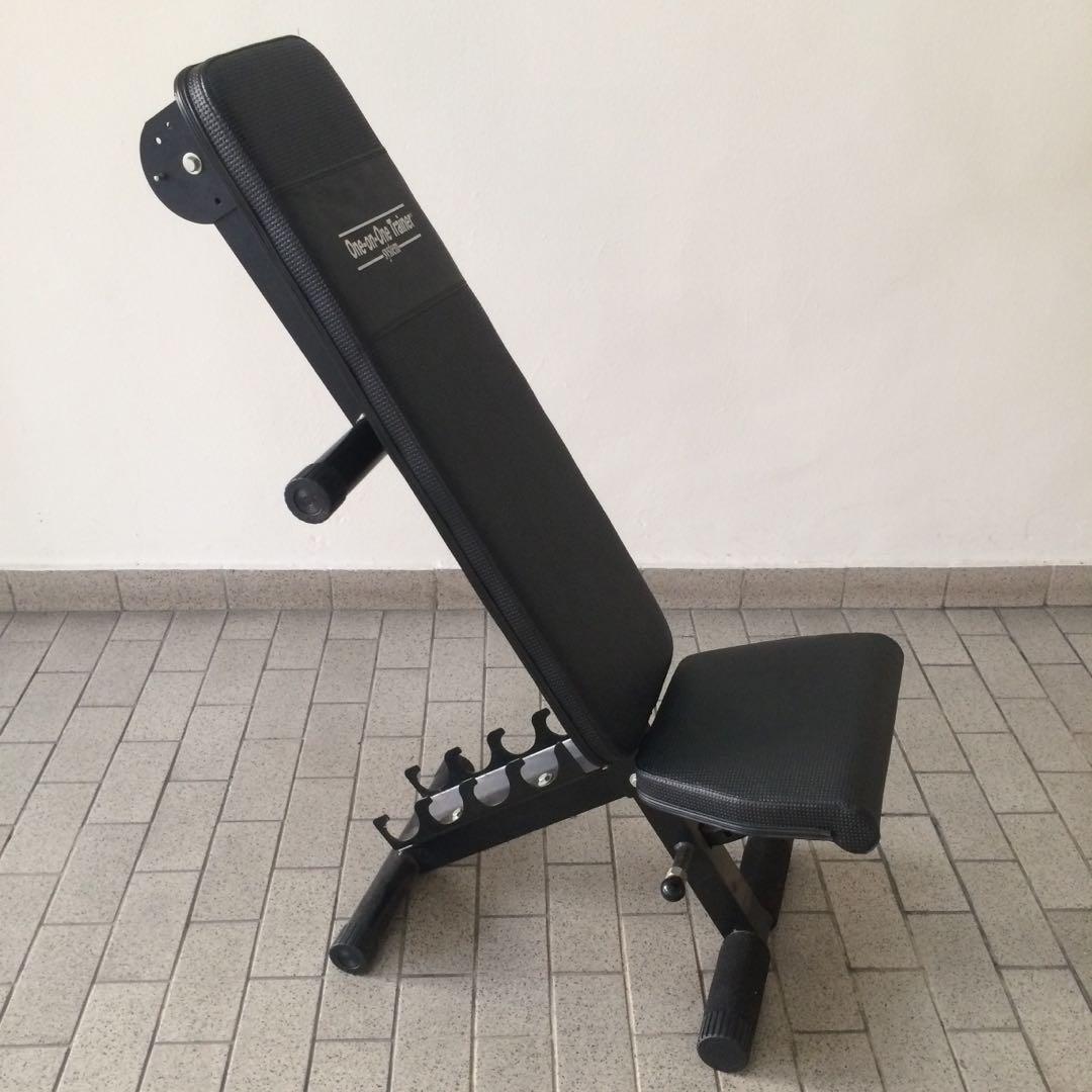 One on one trainer bench outlet