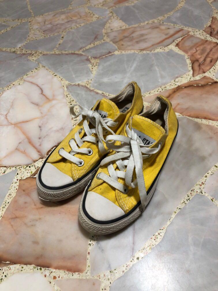 pastel yellow sneakers