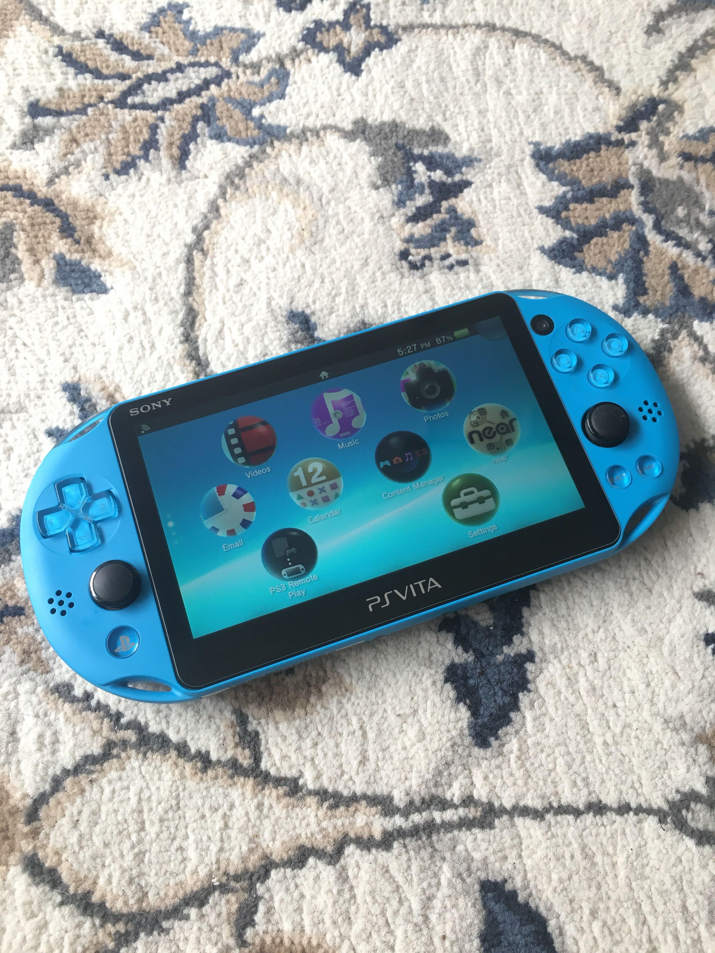 Ps Vita 2k Aqua Blue Modded Video Gaming Video Games Playstation On Carousell