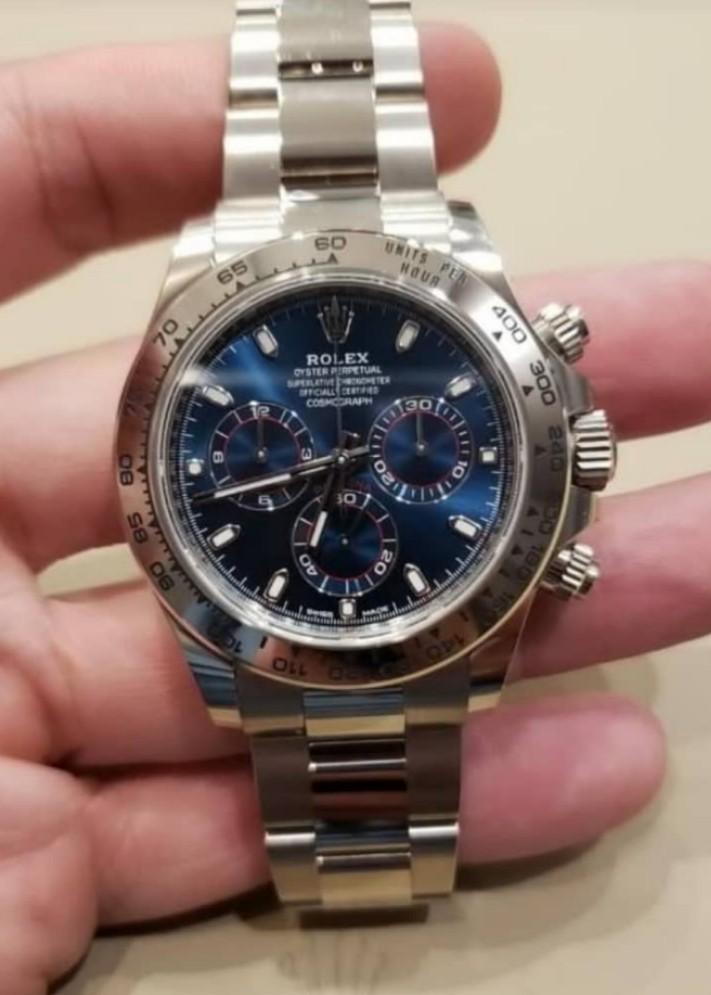 white gold blue face daytona