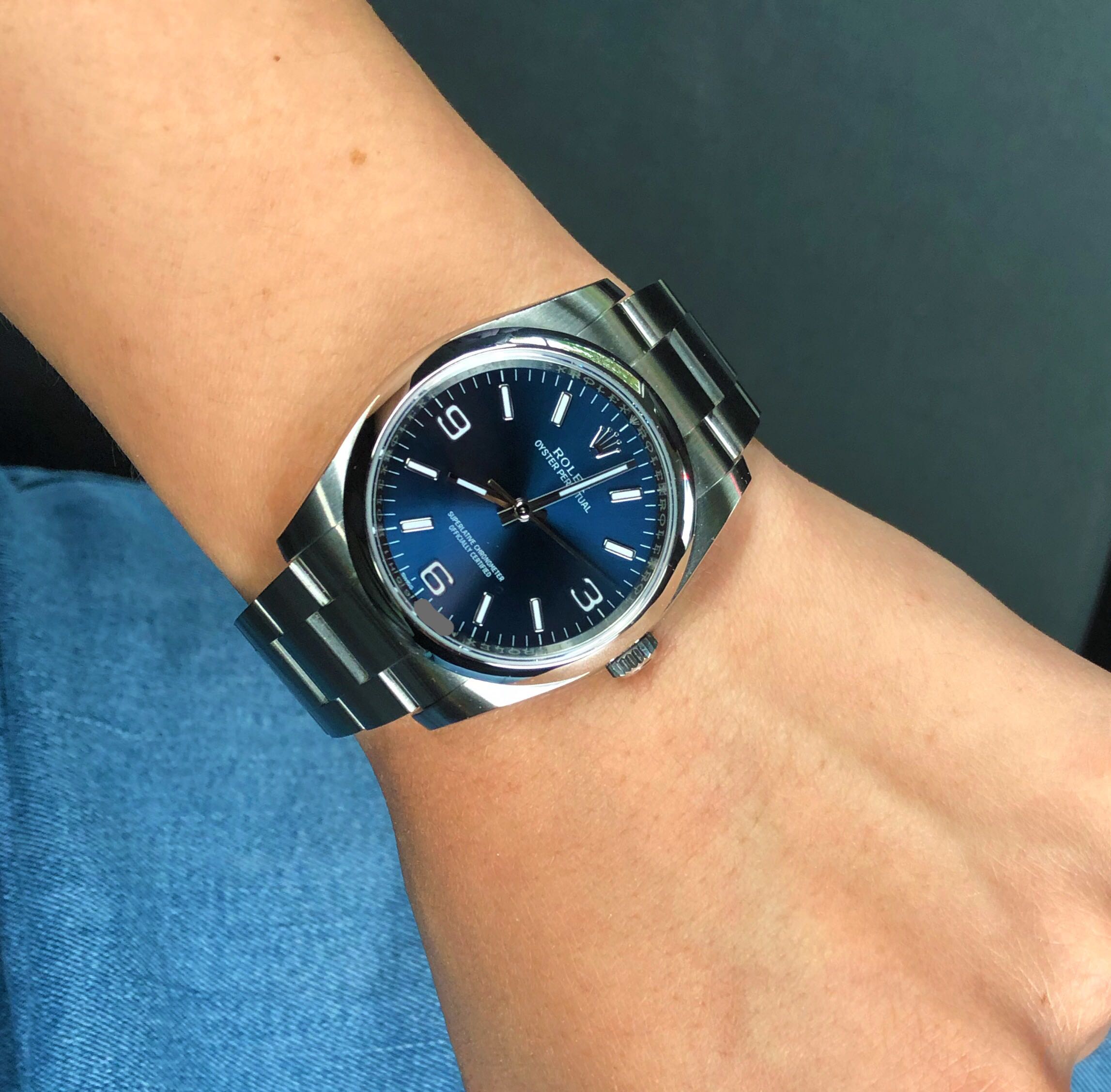 oyster perpetual blue 36