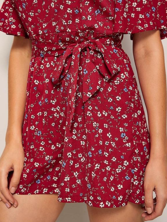 shein red romper