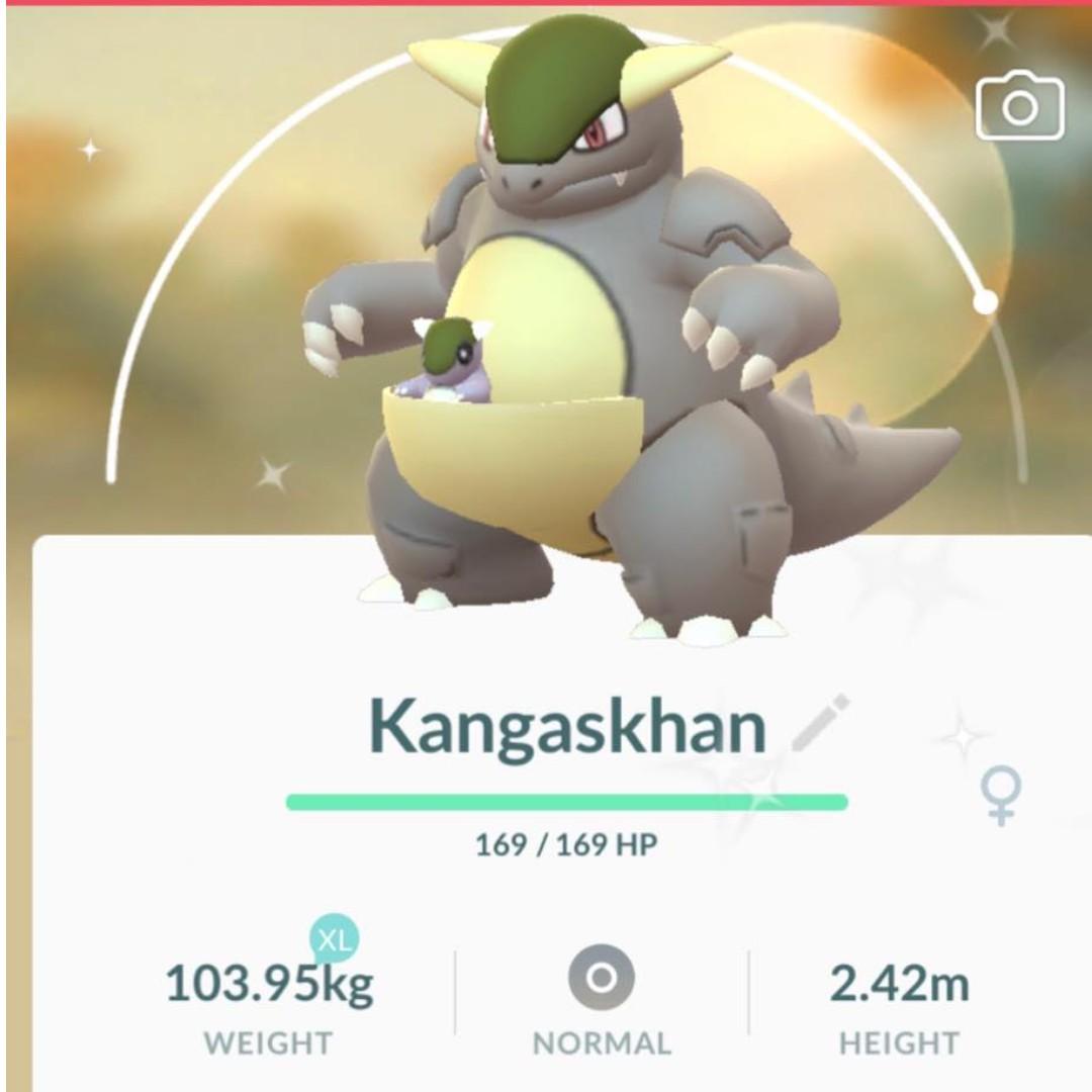 Shiny Kangaskhan Pokemon Go Regional Toys Games Video Gaming In Game Products On Carousell