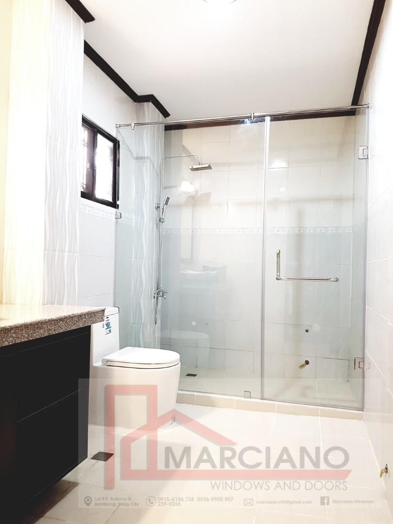 Shower Enclosure Tempered Glass Bathroom Mirror Window Blinds Contractor Construction Industrial Construction Building Materials On Carousell