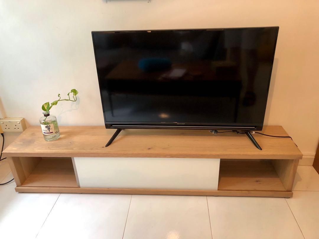 Solid wood picket and rail Norya collection TV Console, Furniture