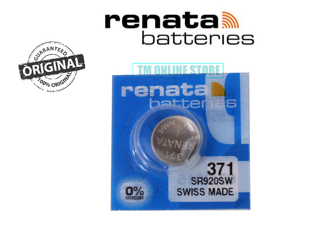 Renata 371 - SR920SW Battery - 100 Pieces