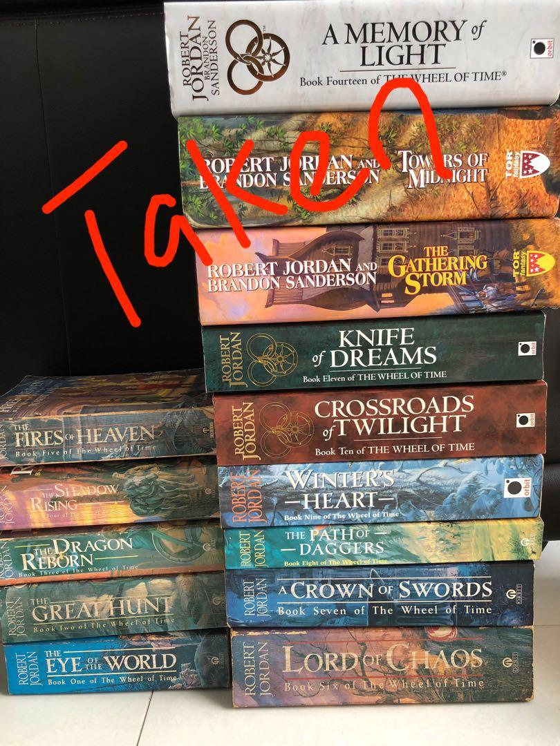 The Wheel Of Time Robert Jordan Steven Erikson J V Jones Sword Of Shadows George R R Martin David Farland Game Of Thrones Books Stationery Fiction On Carousell